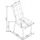 Стул HALMAR K209 белый/хром